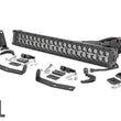 Load image into Gallery viewer, Rough Country LED Light Kit | Bumper Mount | 20" Black Dual Row | Amber DRL | Nissan Titan XD (16-24) 70645DRLA