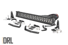 Load image into Gallery viewer, Rough Country LED Light Kit | Bumper Mount | 20" Black Dual Row | Amber DRL | Nissan Titan XD (16-24) 70645DRLA