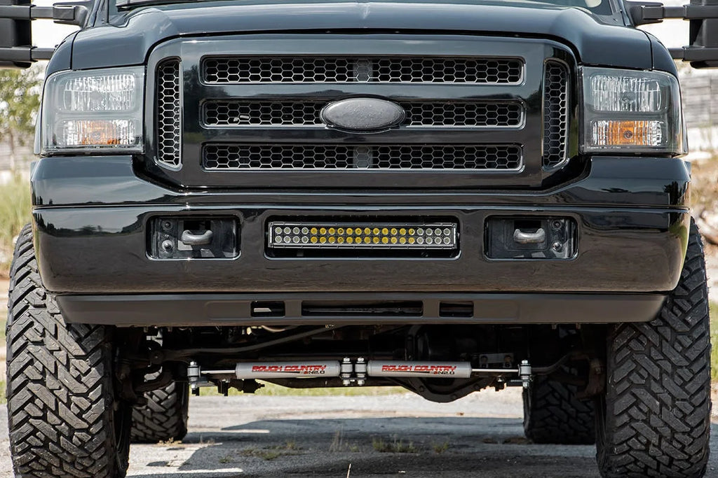 Rough Country LED Light Kit | Bumper Mount | 20" Black Dual Row | Ford F-250/F-350 Super Duty (05-07) 70665 - Installation...