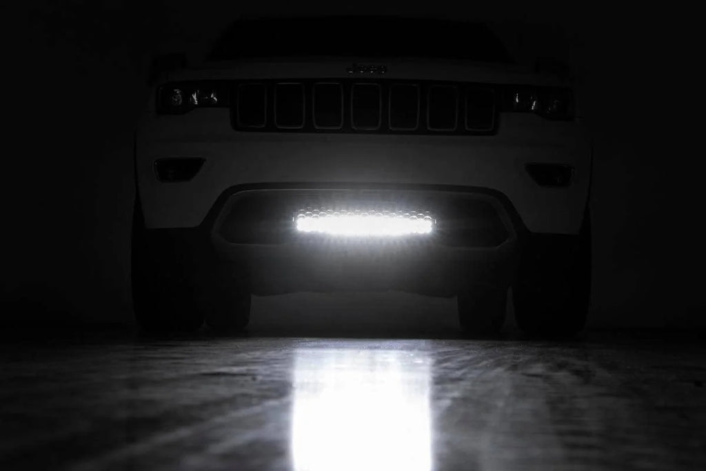 Rough Country LED Light Kit | Bumper Mount | 20" Black Dual Row | Jeep Grand Cherokee WK2 (11-20) 70773 - Additional View 5