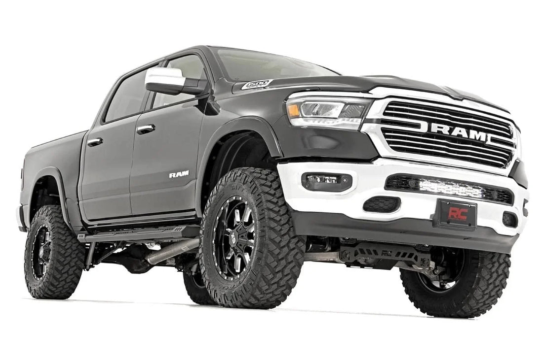 Rough Country LED Light Kit | Bumper Mount | 20" Black Dual Row | Ram 1500 2WD/4WD (19-24) 70779 - Side View