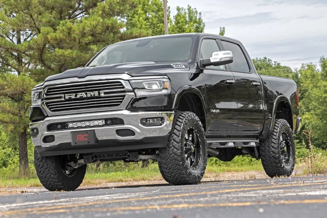 Rough Country LED Light Kit | Bumper Mount | 20" Black Dual Row | Ram 1500 2WD/4WD (19-24) 70779 - Back View