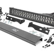 Load image into Gallery viewer, Rough Country LED Light Kit | Bumper Mount | 20" Black Dual Row | White DRL | Jeep Grand Cherokee WK2 (11-20) 70773DRL - S...