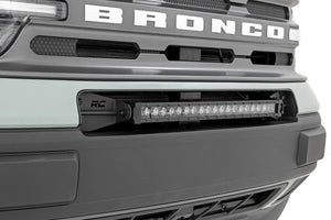 Rough Country LED Light Kit | Bumper Mount | 20" Black Single Row | Ford Bronco Sport (21-24) 71036 - Main Product View