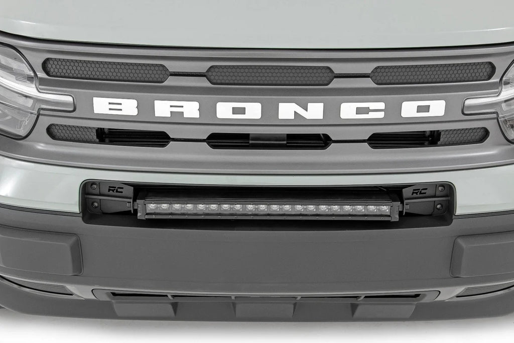 Rough Country LED Light Kit | Bumper Mount | 20" Black Single Row | Ford Bronco Sport (21-24) 71036 - Additional View 5