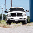 Load image into Gallery viewer, Rough Country LED Light Kit | Bumper Mount | 20" Black Single Row | Ram 2500/3500 (10-18) 70568BL - Front View