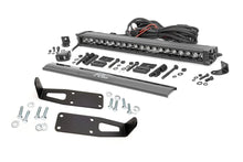 Load image into Gallery viewer, Rough Country LED Light Kit | Bumper Mount | 20" Black Single Row | White DRL | Ram 2500/3500 (10-18) 70568BLDRL - Main Pr...