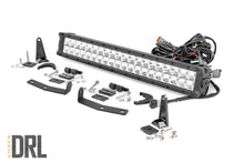 Load image into Gallery viewer, Rough Country LED Light Kit | Bumper Mount | 20" Chrome Dual Row | Amber DRL | Nissan Titan XD (16-24) 70646DRLA