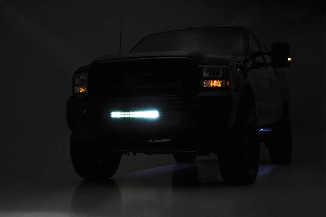 Rough Country LED Light Kit | Bumper Mount | 20" Spectrum Dual Row | Ford F-250/F-350 Super Duty (05-07) 80665 - Kit Contents