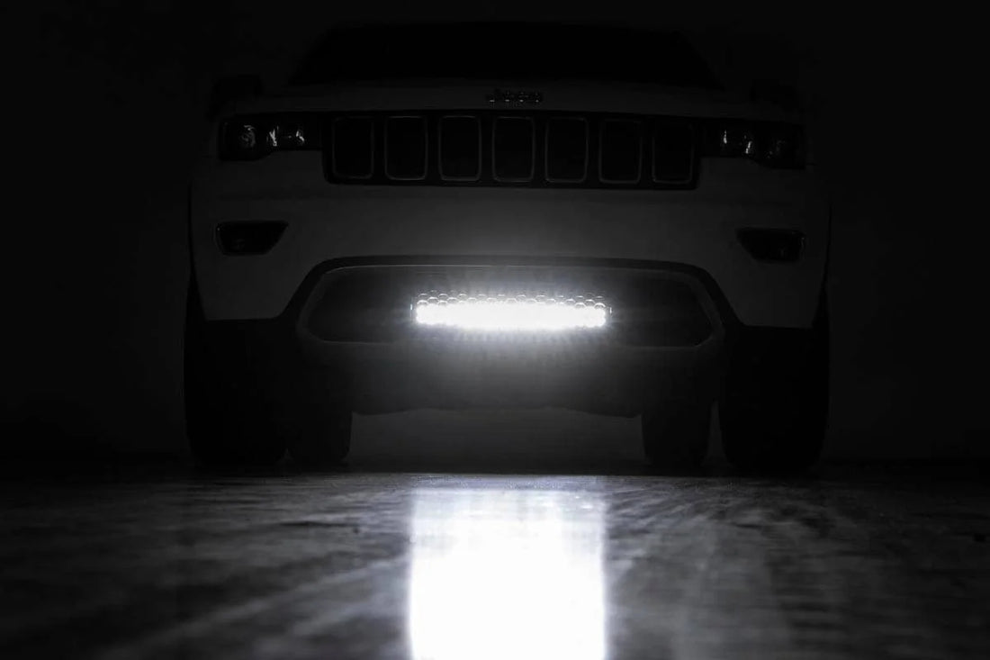 Rough Country LED Light Kit | Bumper Mount | 20" Spectrum Dual Row | Jeep Grand Cherokee WK2 (11-20) 80773 - Additional Vi...