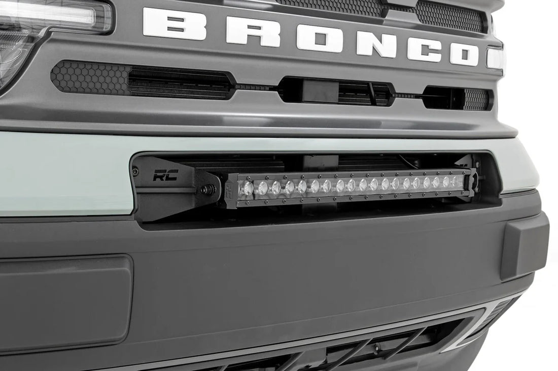 Rough Country LED Light Kit | Bumper Mount | 20" Spectrum Single Row | Ford Bronco Sport (21-24) 82036 - Side View