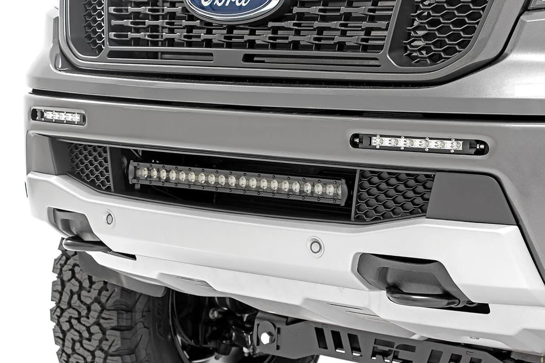 Rough Country LED Light Kit | Bumper Mount | 20" Spectrum Single Row | Ford Ranger (19-23) 80815 - Side View