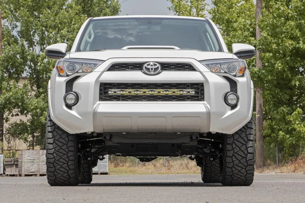 Rough Country LED Light Kit | Bumper Mount | 30" Black Dual Row | White DRL | Toyota 4Runner (14-20) 70787 - Additional Vi...