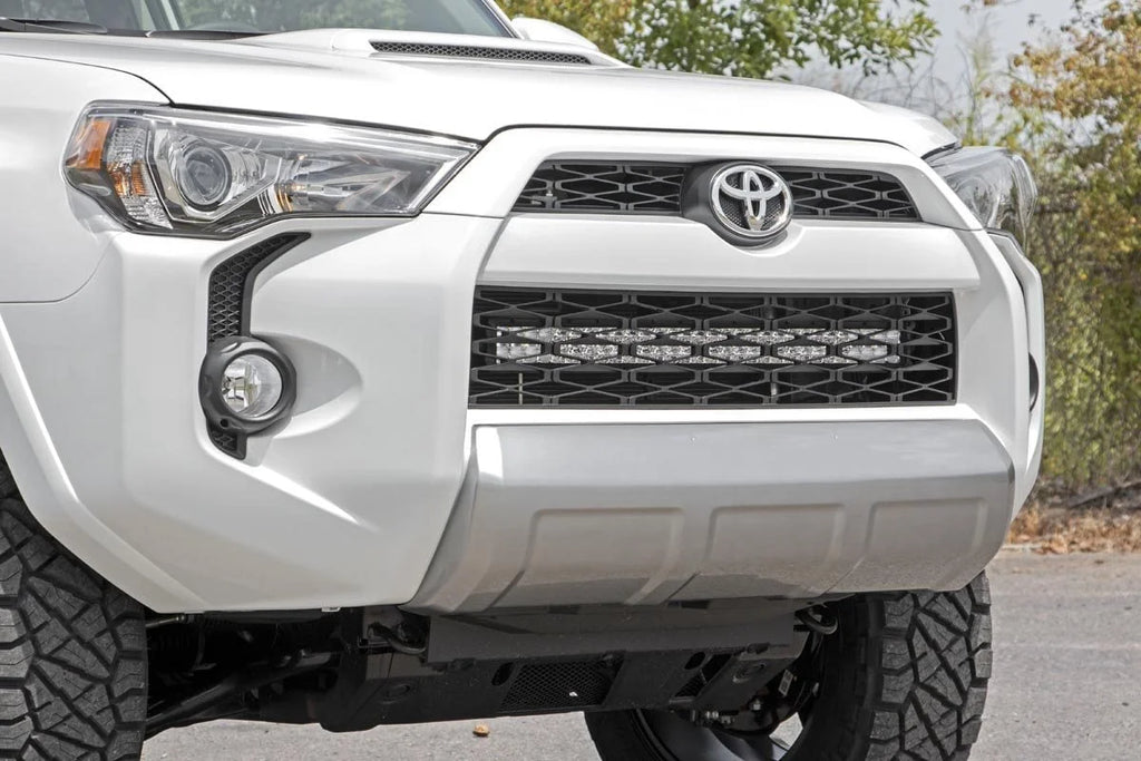 Rough Country LED Light Kit | Bumper Mount | 30" Black Dual Row | White DRL | Toyota 4Runner (14-20) 70787 - Additional Vi...