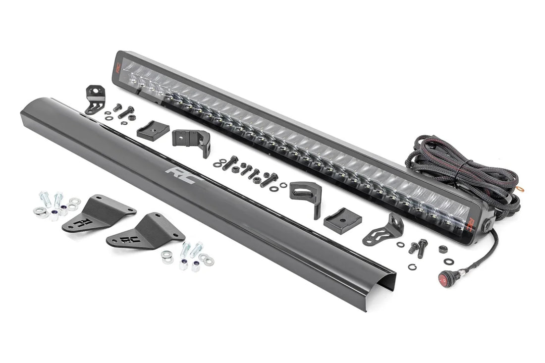 Rough Country LED Light Kit | Bumper Mount | 30" Spectrum Dual Row | Toyota 4Runner (14-20) 80786 - Side View