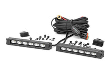 Load image into Gallery viewer, Rough Country LED Light Kit | Bumper Mount | 6" Black Slimline Pair | Honda Foreman 92016 - Front View