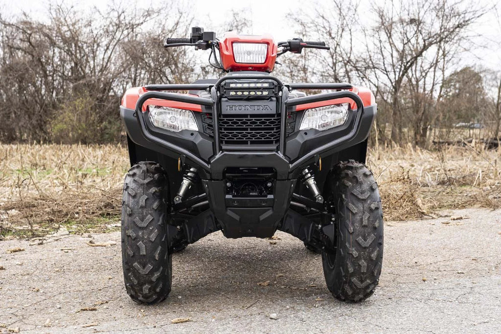 Rough Country LED Light Kit | Bumper Mount | 6" Black Slimline Pair | Honda Foreman 92016 - Back View
