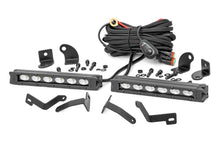 Load image into Gallery viewer, Rough Country LED Light Kit | Bumper Mount | 6" Black Slimline Pair | Ford Ranger (19-23) 70829 - Kit Contents