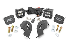 Load image into Gallery viewer, Rough Country LED Light Kit | Cage Mount | 2" Black Pair | Honda Talon 92032 - Mounting View
