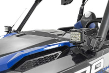 Load image into Gallery viewer, Rough Country LED Light Kit | Cage Mount | 2" Black Pair | White DRL | Polaris General 93025 - Side View