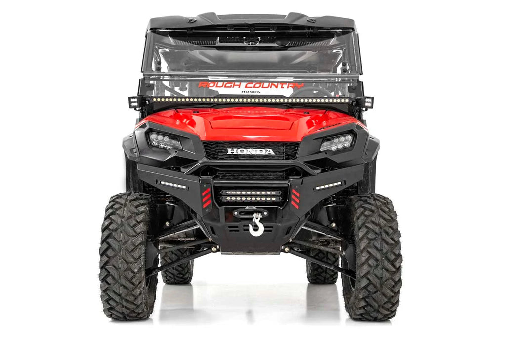 Rough Country LED Light Kit | Cage Mount | 2" Chrome Pair | Wide Angle | Honda Pioneer 1000 92012 - Installation View