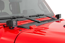 Load image into Gallery viewer, Rough Country LED Light Kit | Cowl Mount | 2" Black Pair | Amber DRL | Jeep Gladiator JT/Wrangler JL (18-24) 70060 - Side ...