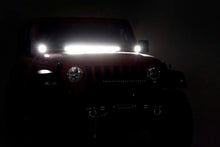 Load image into Gallery viewer, Rough Country LED Light Kit | Cowl Mount | 2" Black Pair | Amber DRL | Jeep Gladiator JT/Wrangler JL (18-24) 70060 - Insta...