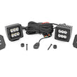 Load image into Gallery viewer, Rough Country LED Light Kit | Cowl Mount | 2" Black Pair | Jeep Gladiator JT/Wrangler JL (18-24) 70062 - Main Product View