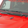Load image into Gallery viewer, Rough Country LED Light Kit | Cowl Mount | 50" Black Single Row | Jeep Gladiator JT/Wrangler JL (18-24) 70057 - Side View