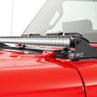 Load image into Gallery viewer, Rough Country LED Light Kit | Cowl Mount | 50" Black Single Row | Jeep Gladiator JT/Wrangler JL (18-24) 70057 - Back View