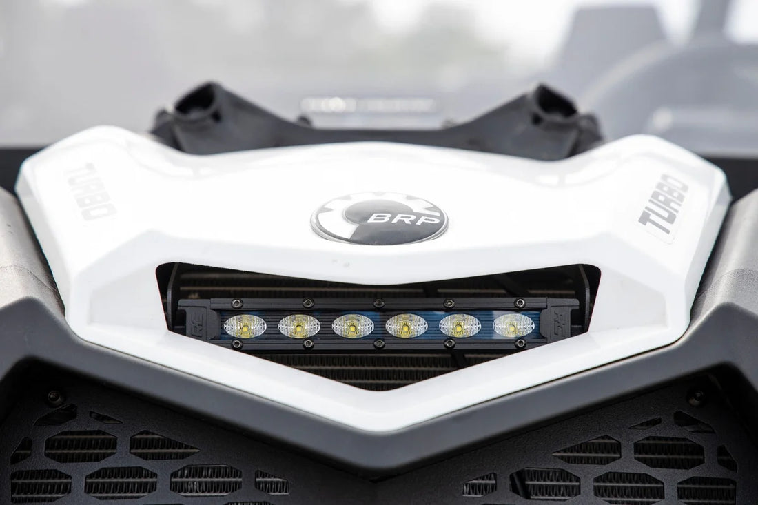Rough Country LED Light Kit | Cowl Mount | 6" Black Slimline | Can-Am Maverick X3 97020 - Additional View 6