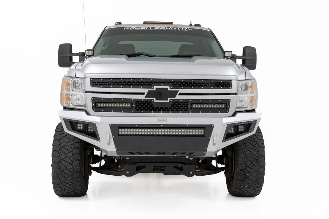 Rough Country LED Light Kit | Ditch | 2" Spectrum Pair | Spot | Chevy 1500 & Chevy/GMC 2500HD/3500HD (07-14) 82059 - Side ...