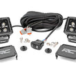 Load image into Gallery viewer, Rough Country LED Light Kit | Ditch Mount | 2" Black Pair | Amber DRL | Ford Bronco (21-24) 71049 - Mounting View