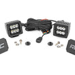 Load image into Gallery viewer, Rough Country LED Light Kit | Ditch Mount | 2" Black Pair | Spot Pattern | Ford Bronco (21-24) 71047 - Mounting View