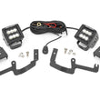 Load image into Gallery viewer, Rough Country LED Light Kit | Ditch Mount | 2" Black Pair | Flood | Chevy Silverado 1500 (19-24) 70842 - Main Product View