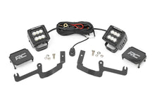 Load image into Gallery viewer, Rough Country LED Light Kit | Ditch Mount | 2" Black Pair | Flood | Chevy Silverado 1500 (19-24) 70842 - Main Product View