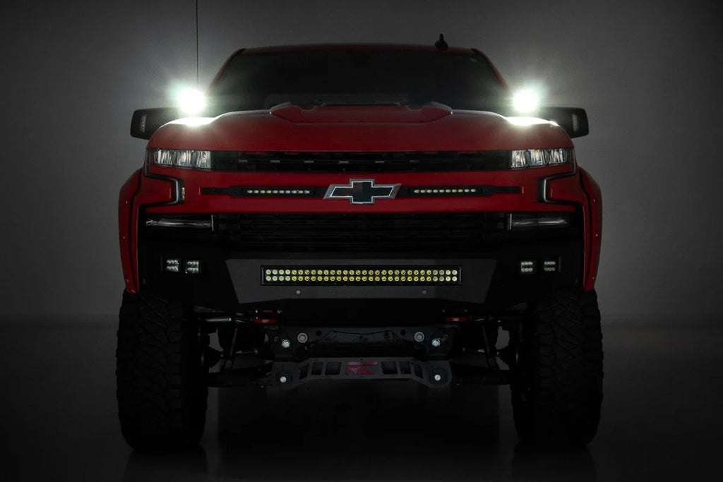 Rough Country LED Light Kit | Ditch Mount | 2" Black Pair | Spot | Chevy Silverado 1500 (19-24) 70841 - Additional View 6