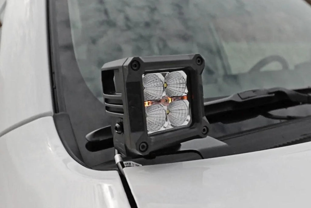 Rough Country LED Light Kit | Ditch Mount | 2" Black Pair | White DRL | Toyota 4Runner (10-24) 70797 - Main Product View