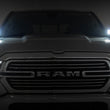 Load image into Gallery viewer, Rough Country LED Light Kit | Ditch Mount | 2" Black Pair | Amber DRL | Ram 1500 (19-26) - Installation View