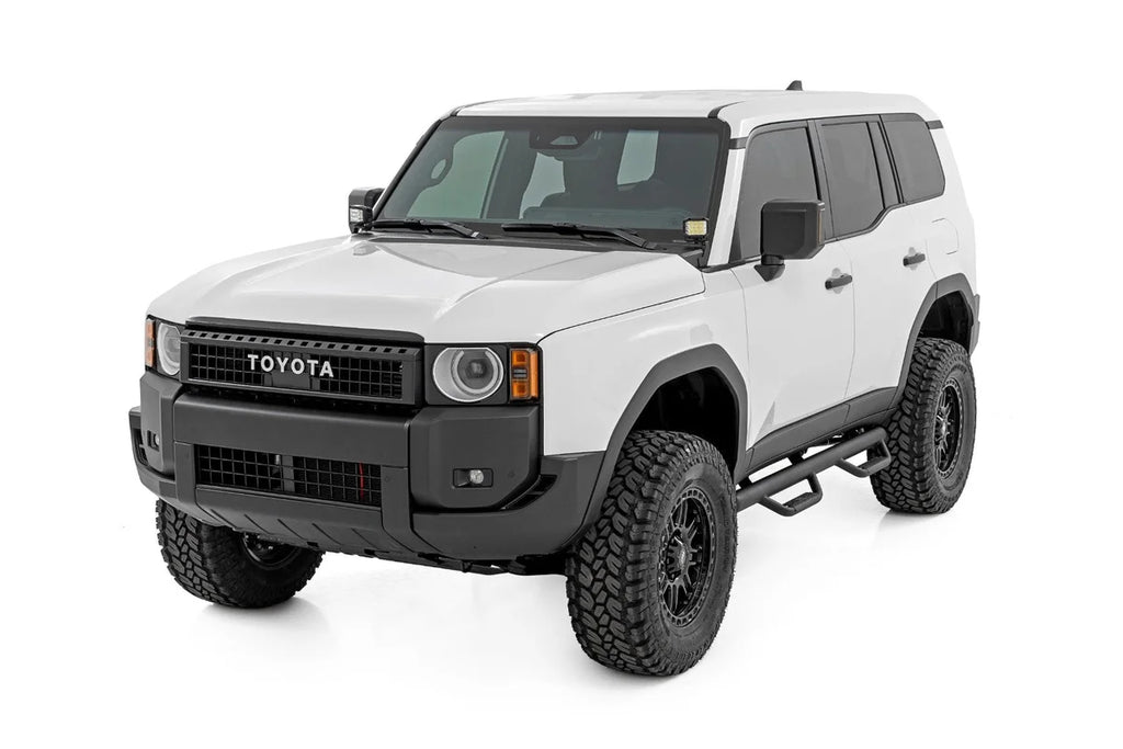 Rough Country LED Light Kit | Ditch Mount | 2" Black Pair | Spot | Toyota Land Cruiser (24-25) - Installation View
