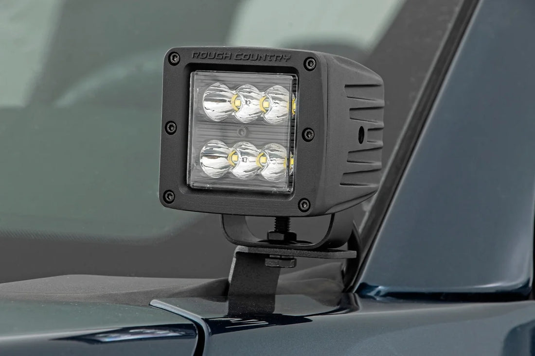 Rough Country LED Light Kit | Ditch Mount | 2" Spectrum Pair | Spot | Ford F-150 (15-24)/F-150 Lightning (22-24) 82028 - S...