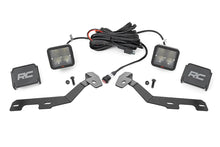 Load image into Gallery viewer, Rough Country LED Light Kit | Ditch Mount | 2" Spectrum Pair | Spot | Ram 1500 (19-26) - Mounting View