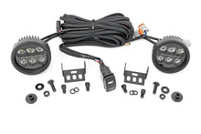 Load image into Gallery viewer, Rough Country LED Light Kit | Ditch Mount | 3.5" Black Round Pair | Amber DRL | Ford Bronco (21-24) 71078 - Main Product View