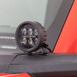 Load image into Gallery viewer, Rough Country LED Light Kit | Ditch Mount | 3.5" Black Round Pair | Amber DRL | Ford Bronco (21-24) 71078 - Side View