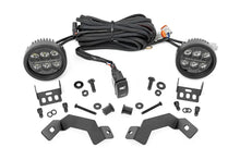 Load image into Gallery viewer, Rough Country LED Light Kit | Ditch Mount | Black Series Round | 3.5 Inch | Amber DRL | Toyota LandCruiser (2024) - Mounti...