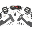 Load image into Gallery viewer, Rough Country LED Light Kit | Ditch Mount | Dual 2" Black Pairs | Flood | Toyota Tundra (14-21) 70836 - Mounting View