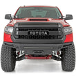 Load image into Gallery viewer, Rough Country LED Light Kit | Ditch Mount | Dual 2" Black Pairs | White DRL | Toyota Tundra (14-21) 70837 - Installation View