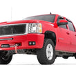 Load image into Gallery viewer, Rough Country LED Light Kit | Fog | 2" Black Pairs x2 | White DRL | Chevy Silverado 1500/2500HD/3500HD 2WD/4WD 70762DRLA - Side Vie...