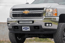 Load image into Gallery viewer, Rough Country LED Light Kit | Fog Mount | 2" Black Pair | Amber DRL | Chevy Silverado 2500 HD/3500 HD (11-14) 70628DRLA - ...