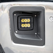Load image into Gallery viewer, Rough Country LED Light Kit | Fog Mount | 2" Black Pair | GMC Sierra 1500 2WD/4WD (14-15) 70689 - Installation View